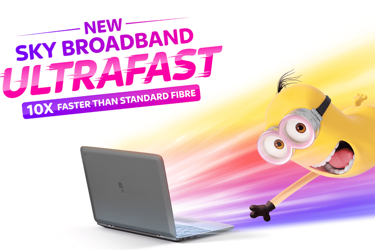 Ultrafast Plus 900Mbps Broadband @ £48pm with Sky